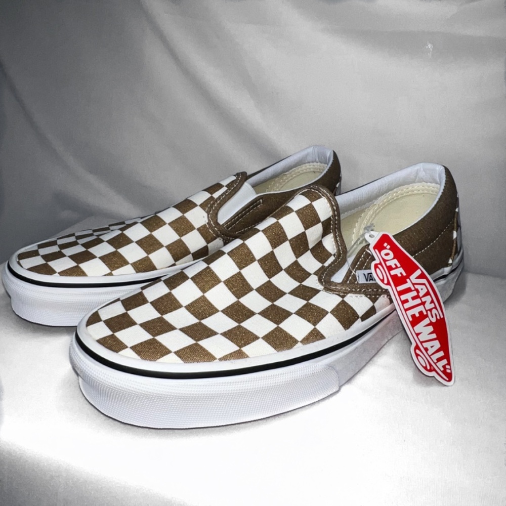 Vans Bronze Age Classic Slip On Checkerboard Sneakers NWT